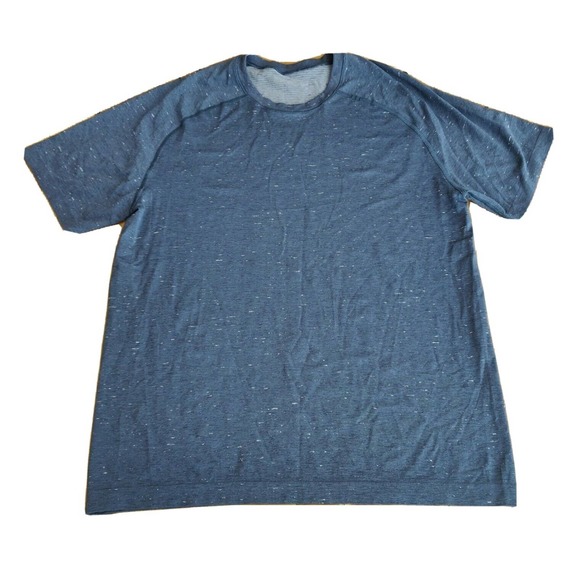 lululemon athletica Other - Lululemon Men's Activewear Shirt Short Sleeve Heathered Blue Size M